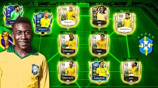 I Built Full Iconic Brazil Squad Of All Time - FIFA Mobile 22
