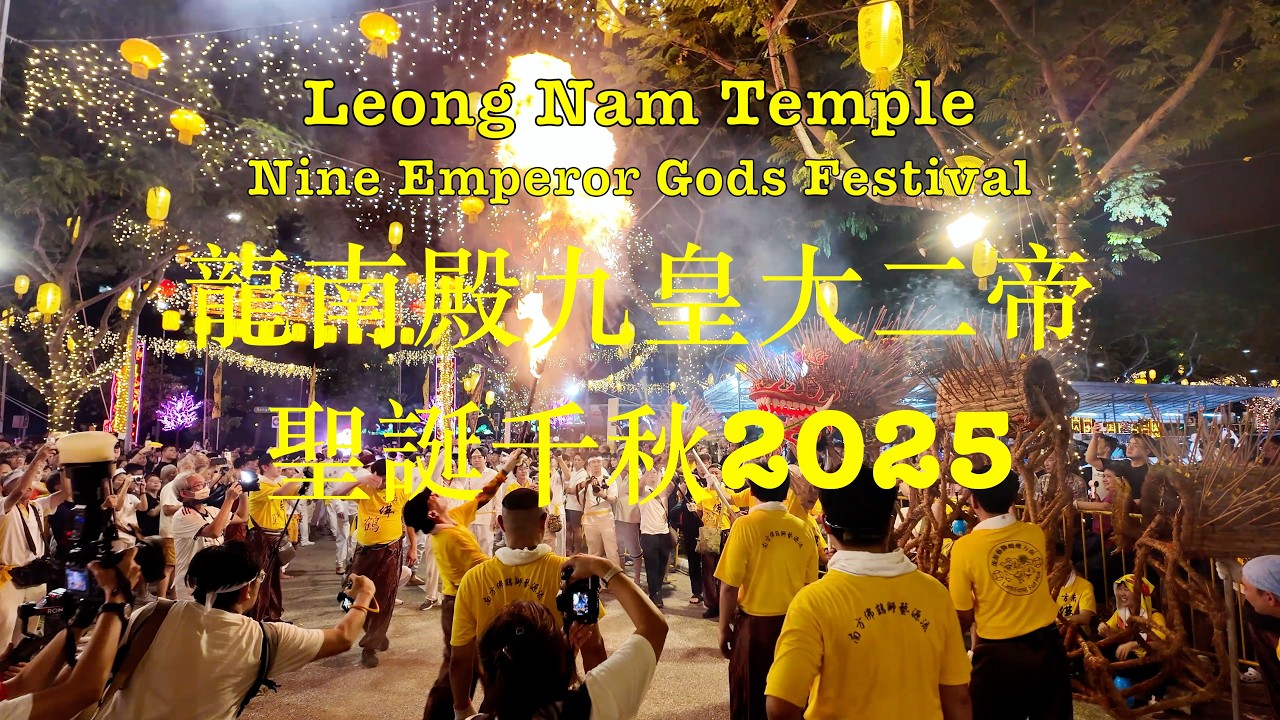 龍南殿慶祝九皇大二帝聖誕千秋2025 Leong Nam Temple Nine Emperor Gods Festival #singapore #festval #龍南殿 #九皇爺
