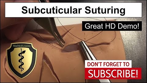 SUTURE Tutorial: Subcuticular Running Suture - Step-by-step instructions in HD!