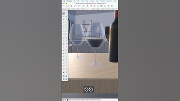 SketchUp modeling wine glass #3d