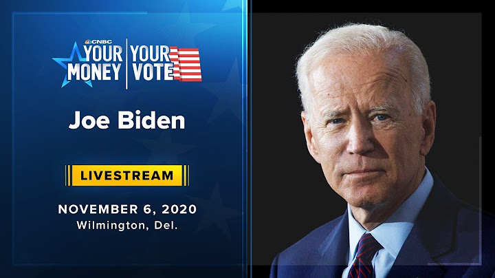 Democratic presidential nominee Joe Biden speaks in Wilmington, Del. — 11/6/2020