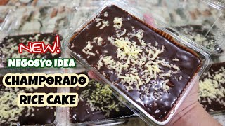 CHOCOLATE RICE CAKE|  CHAMPORADO RICE CAKE PATOK NA PANG NEGOSYO WITH COMPLETE COSTING