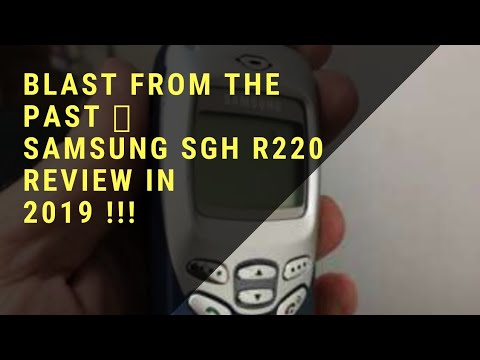 Vintage Classic Old Samsung SGH R220 Phone Review In 2019