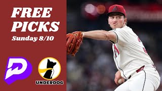 BEST MLB AND WNBA PRIZEPICKS TODAY | 11-3 RUN! | SUNDAY 8/10/25 | HUGE RUN! | LETS CASH! | REUPLOAD