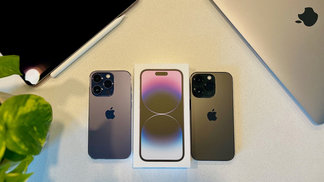 iPhone 14 Pro - Deep Purple | Space Black - YouTube