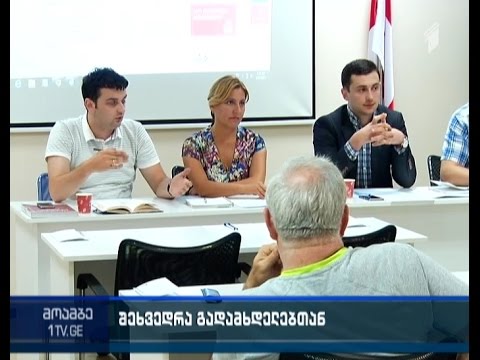 შემოსავლების სამსახურის თანამშრომლების შეხვედრა თბილისში რეგისტრირებულ გადასახადის გადამხდელებთან