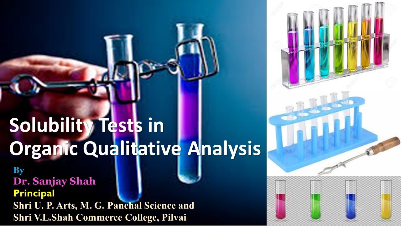 SOLUBILITY TEST IN ORGANIC QUALITATIVE ANALYSIS YouTube