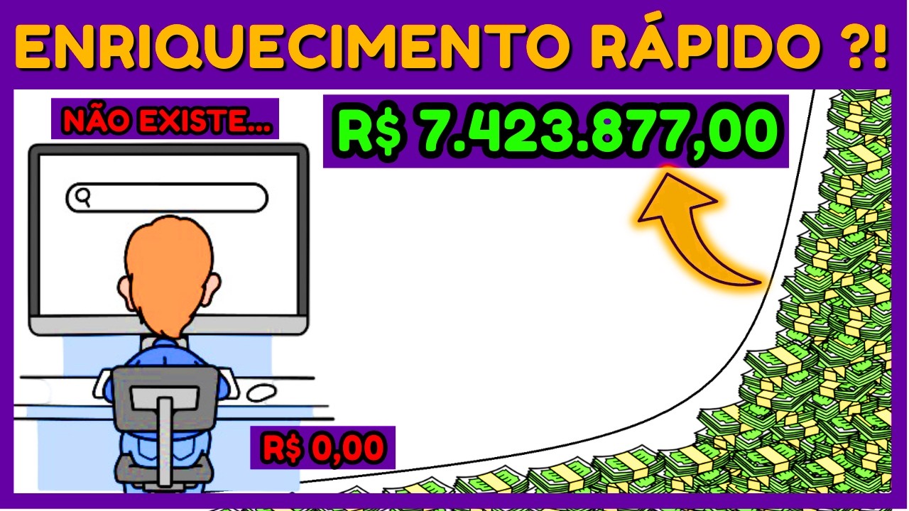 A internet VENDE a ilusão do ENRIQUECIMENTO RÁPIDO