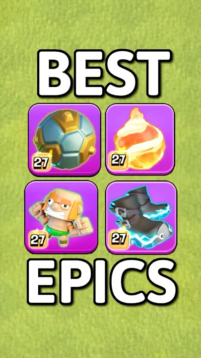 RANKING the 5 STRONGEST EPIC EQUIPMENT in Clash of Clans #heroequipment #coc