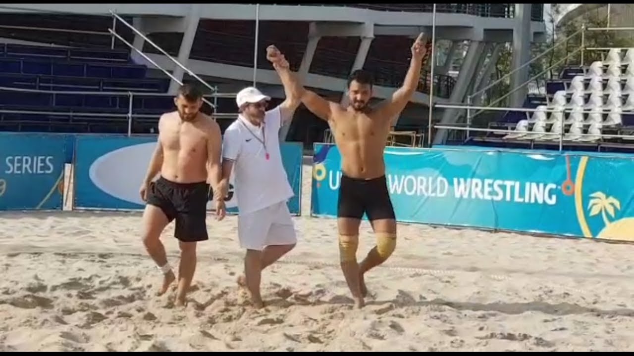 Inam Butt(PAK) vs Murat Ozkan(TUR) Beach Wrestling World Series