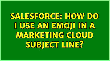Salesforce: How do i use an emoji in a marketing cloud subject line?