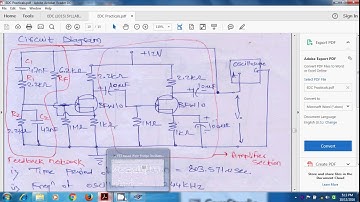 Expt  7 Simulation of Wien Bridge Oscillator