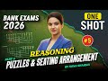 Bank Exams 2026 Reasoning | Puzzles &amp; Seating Arrangement Questions #2 | SBI IBPS RRB PO/Clerk 2026
