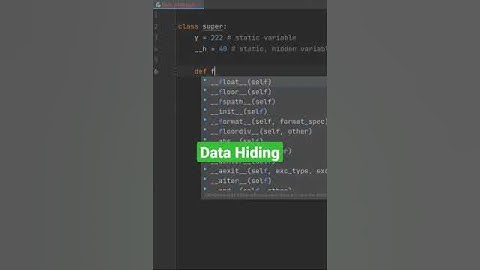 python program create data hiding