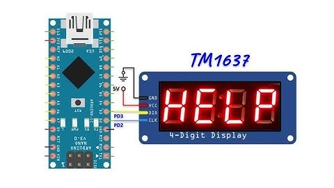 Assembly via Arduino - Programming TM1637