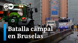 Protestas de agricultores paralizan el corazón de Europa