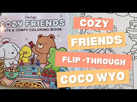 🖍️ Cozy Friends Coloring Book Flip Through | Coco Wyo 🐾 - YouTube