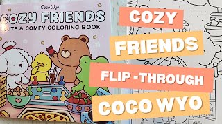 Cozy Friends Coloring Book Flip Through Coco Wyo