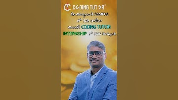 Internship + Job = Coding Tutor