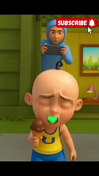 upin sedang makan es krim. dan opah malah vidio in upin  #upinipin