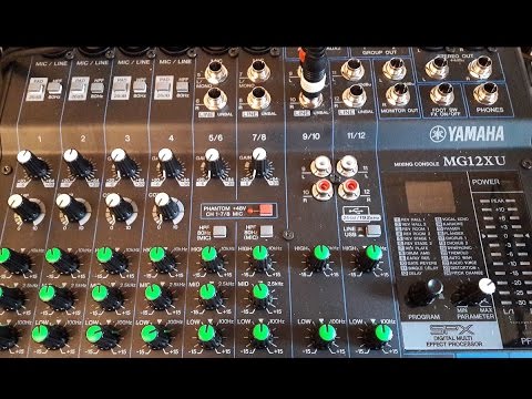 Yamaha MG12XU How to operate it - YouTube