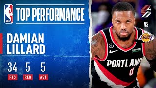 Damian Lillard Fuels Trail Blazers To Game 1 Victory With 34 Pts