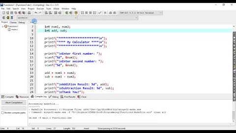 Functions - No Input Parameters and No Return Value