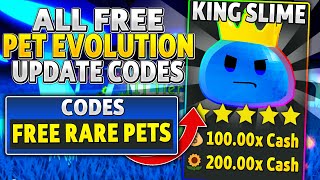 NEW *INSANE FREE PET EVOLUTION UPDATE* CODES! in LAWN MOWING SIMULATOR! (ROBLOX UPDATE CODES)