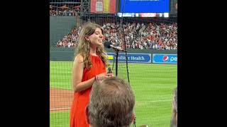 Karlee Ryce America The Beautiful At Oriole Park At Camden Yards July 29Th