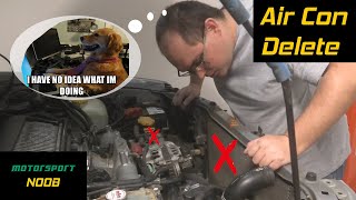 I Deleted My Air Con! Subaru Forester XT Air Conditioning Removal!