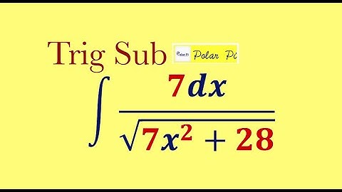 (Trig Substitution) A Fun Challenging Trig Sub Example