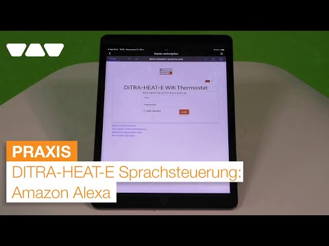 Schlüter-DITRA-HEAT-E-R6 und Amazon Alexa: Sprachsteuerung