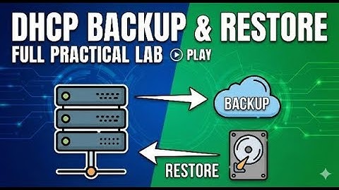 Backup and Restore Windows DHCP Server | How to take DHCP Database Backup and Restore