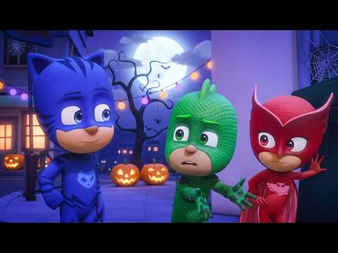 PJ Masks' Halloween Costumes Trick-or-Treat Rescue! 🍬🦇 Super Toons TV