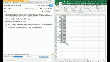 Quick Normal Quantile Plot in EXCEL