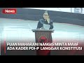 Sambil Menangis, Puan Maharani Minta Maaf Ada Kader PDIP  Langgar Konstitusi dan Tak Beretika