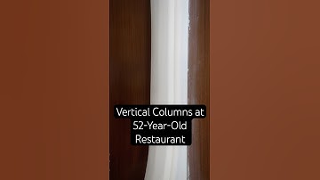 Vertical columns help separate the dining experience for our guests, creating privacy in public.