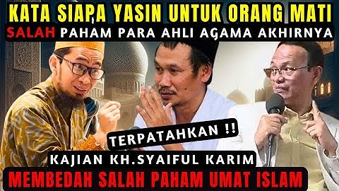Surat yasin BUKAN untuk orang meninggal ✔️#syaifulkarim #dzikir #ngajiroso