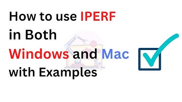 how to install and use iperf in linux and windows