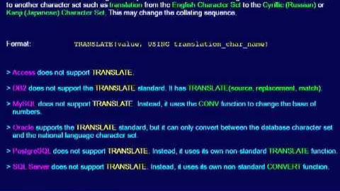 SQL 091 String Scalar, TRANSLATE or How can I change a character set?