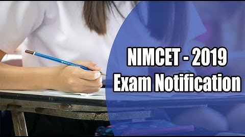 NIMCET -2019  new Notification  & Study Plan