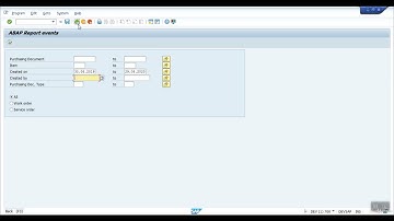 8.  Events in abap report