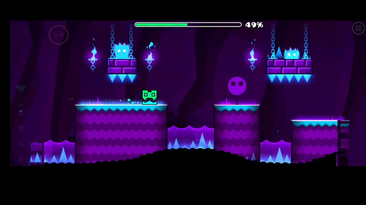 pasándome el segundo nivel de Geometry dash meltodwon - YouTube