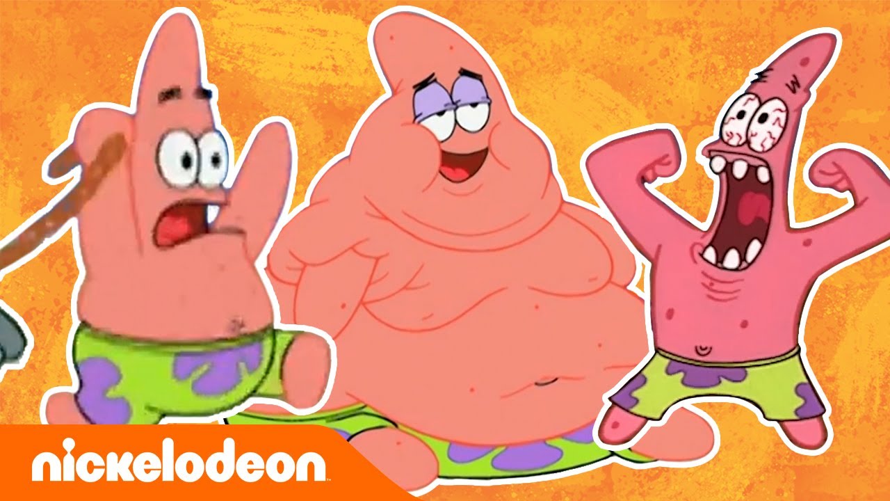 SpongeBob Kanciastoporty | Top 9 | największych wpadek Patryka | Nickelodeon Polska