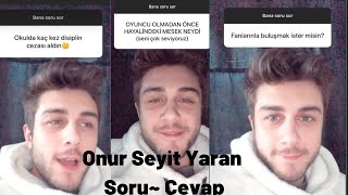 Onur Seyit Yaran Soru~Cevap Videosu