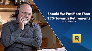 Should We Put More Than 15% Of Income Towards Retirement?