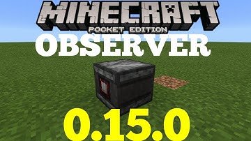 HOW TO USE OBSERVER IN MCPE! - 0.15.0 New Feature - Minecraft PE (Pocket Edition)