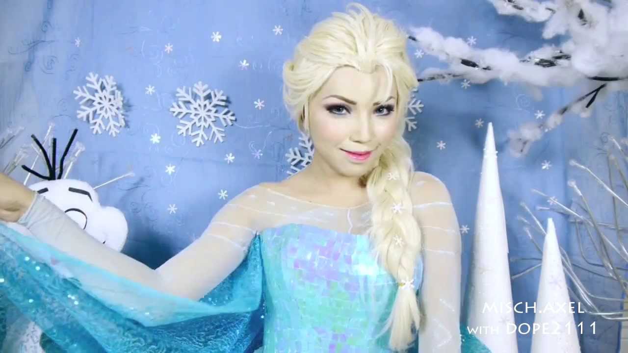 Elsa From Frozen WIG By Axel For DOPE2111 Makeup Tutorial Preview