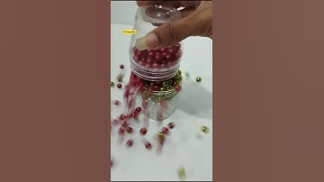 Colourful Pearls Drop from 2 Glasses. #shorts #asmr #pearl #satisfying #oddly #beads #button #drop