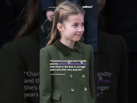 Reason Princess Charlotte is "very popular" at her school | #shorts #yahooaustralia